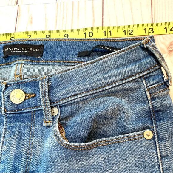 Banana Republic Oleande Frayed Hem Skinny Jeans Size 25 - Picture 10 of 13